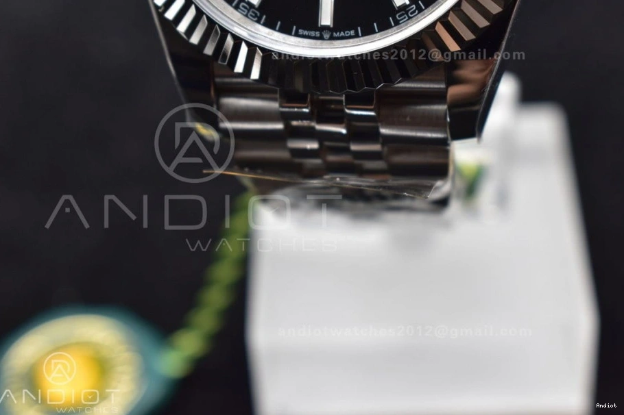 SA3235 Jubilee Stick 41 DateJust Edition Best 904L on 126334 1:1 Bracelet Black Dial DIWF Steel 0127